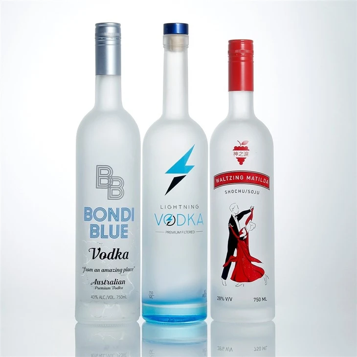 700ml 750ml 70cl 75cl Custom Spirits Glass Bottle Vodka Bottle